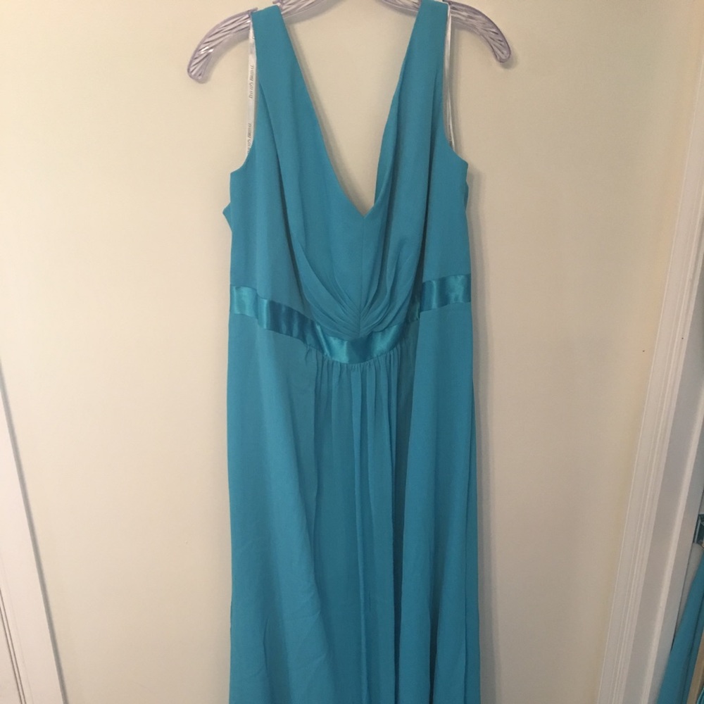 NWT David’s Bridal Malibu Blue Bridesmaid Dress 22